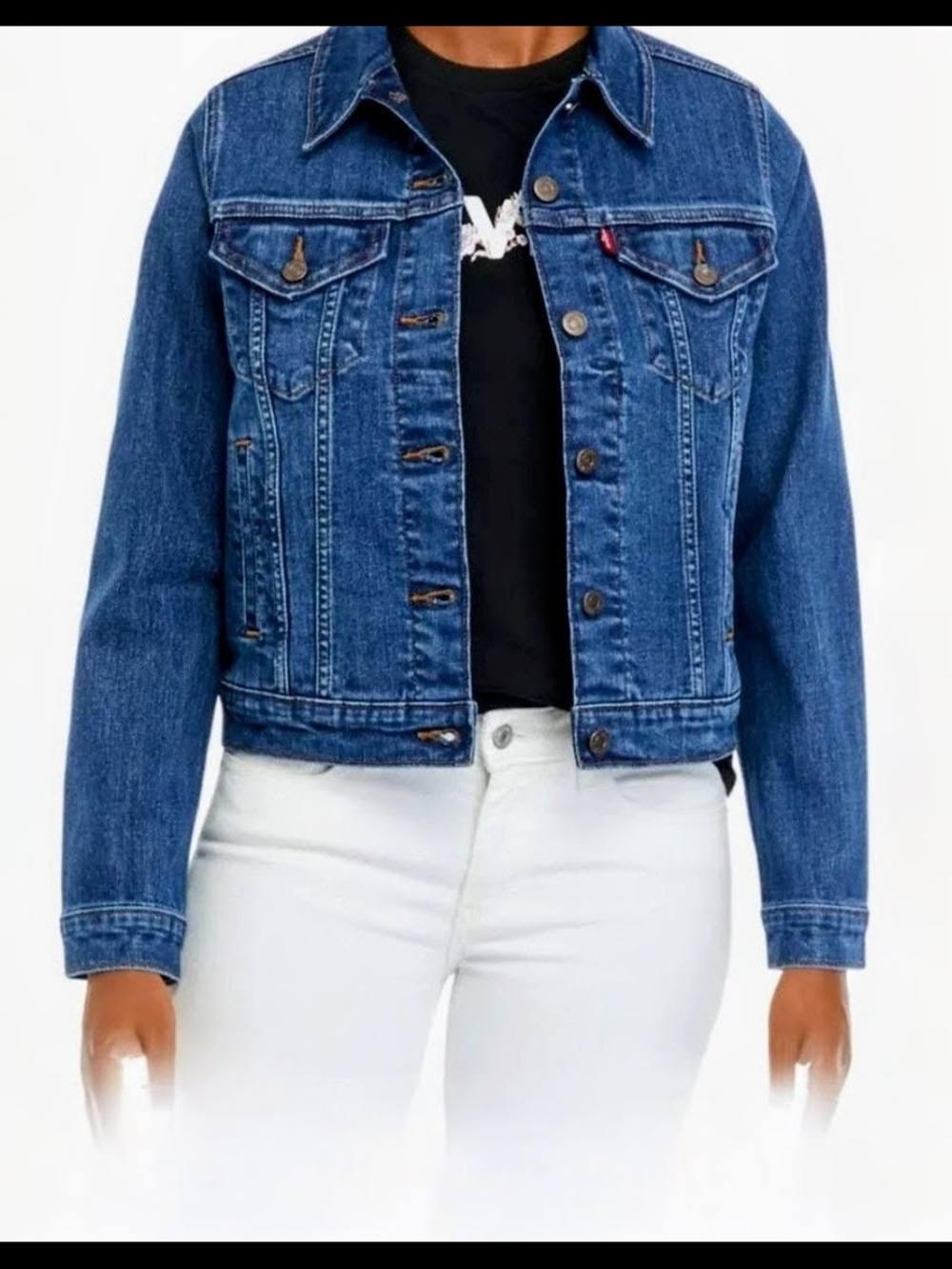 Levis Classic Blue Denim Jean Jacket - Women's